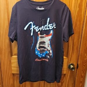 Fender  T-Shirt with Guitar Graphic